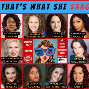 Cast Set for THAT'S WHAT SHE SANG All-Femme Cabaret at The Den Theatre