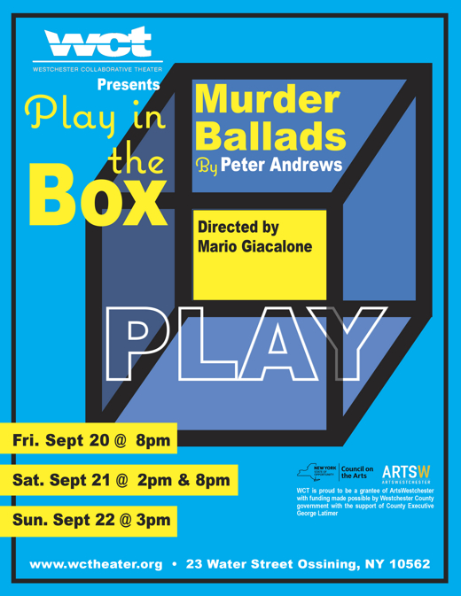 Murder Ballads, a Staged Reading